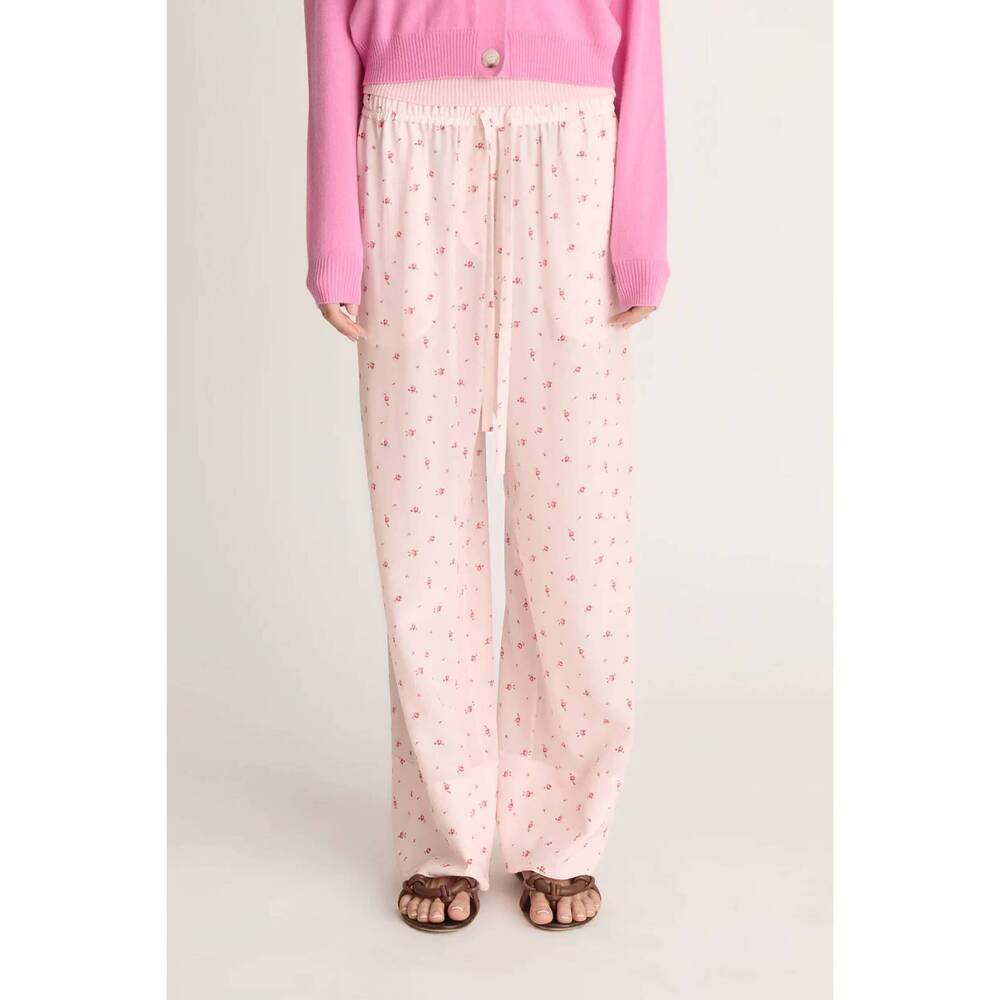 NEW LEE MATHEWS prim relaxed wide leg pant in blush